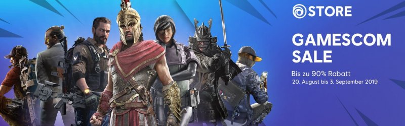 Ubisoft Store bietet während der gamescom bis zu 90% Rabatt