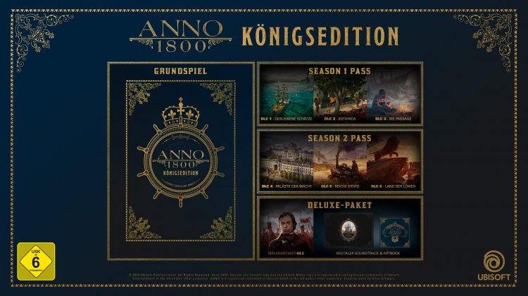 ANNO 1800 – Ubisoft kündigt Pass und Königsedition an