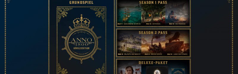 ANNO 1800 – Ubisoft kündigt Pass und Königsedition an