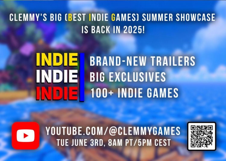 INDIE3 steht kurz bevor: Clemmys GROSSE (Best Indie Games) Sommer-Showcase 2025!